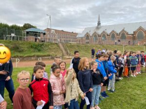 à l'école Saint Joseph de Solesmes 50