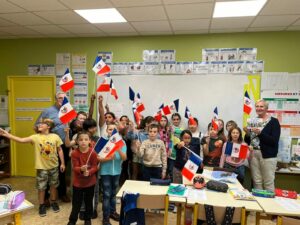 à l'école Saint Vincent de Pau de Dorignies