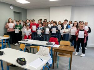 La dictée ELA à l'institut de la Sainte Union de Douai 1
