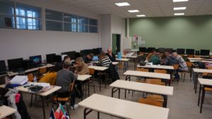 Les partenaires du programme ERASMUS porté par l'ensemble Saint Luc ont été reçus dans l'établissement 13