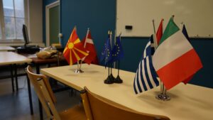 Les partenaires du programme ERASMUS porté par l'ensemble Saint Luc ont été reçus dans l'établissement 15