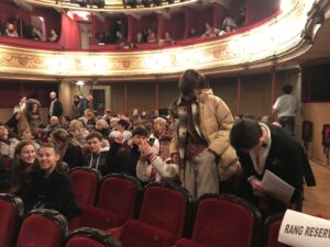 Sortie de l’atelier théâtre Zerban à Douai vendredi dernier ! pour les élèves du Lycée Notre Dame de Valenciennes 1