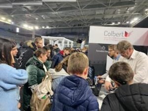 Visite des 3èmes prépa-métiers du Lycée Deforest de Lewarde de Douai au salon Robotik d'Orchies dans le cadre de la semaine de l'industrie. 1