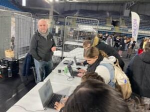 Visite des 3èmes prépa-métiers du Lycée Deforest de Lewarde de Douai au salon Robotik d'Orchies dans le cadre de la semaine de l'industrie. 4