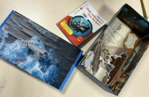 Les élèves de 5ème de l'Institution Saint Michel de Solesmes ont fait voyager leurs camarades en leur présentant un livre sur le thème du voyage. 2