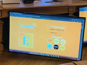Les étudiants du BTS communication de l'ensemble Saint Luc Cambrai ont présenté le cahier des charges de la future application à destination des jeunes Cambrésiens, ils ont également réfléchi à un nom et à un design. 2