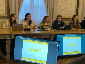 Les étudiants du BTS communication de l'ensemble Saint Luc Cambrai ont présenté le cahier des charges de la future application à destination des jeunes Cambrésiens, ils ont également réfléchi à un nom et à un design. 8