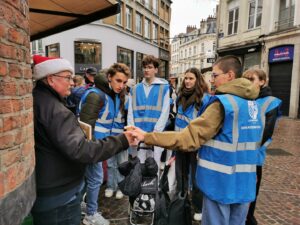 Maraude cette après midi à Lille avec les 3èmes A 4