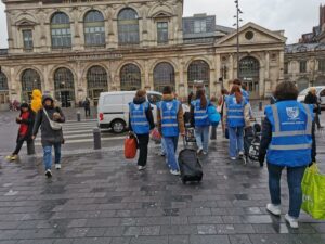 Maraude cette après midi à Lille avec les 3èmes A 5