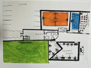En anglais LV1, les 6e du Collège N.Dame de l'Assomption de Bavay ont réfléchi à l’école de leurs rêves, ont dessiné un plan et ont décrit à l’oral cette école, l’école idéale ! 1