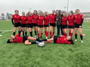 Finales territoriales de rugby à 7, sur les terrains pluvieux de l’Hippodrome de Marcq-en-Baroeul poru les élèves de l'Institution Saint Jean de Douai. 3