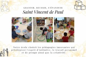 L’épanouissement de chacun est au cœur de l"école Saint Vincent de Paul de Sin le Noble. 1