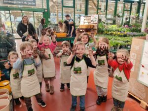 Premier jour du printemps pour les plus jeunes de l'école Saint Martin de Nomain. 1