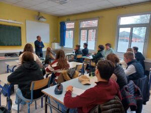 Une belle rencontre pour les 1ère STAV de l'Institut d'Anchin - Pecquencourt