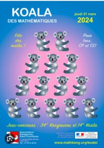 Concours de Mathématiques KANGOUROU (KOALA pour les CP et les CE1) pour les élèves de l'école Sainte Anne de Sebourg 4