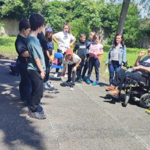 Les élèves de l'école St Roch de Cambrai se sont rendus à LADAPT pour y rencontrer de jeunes élèves en situation handicap. 1